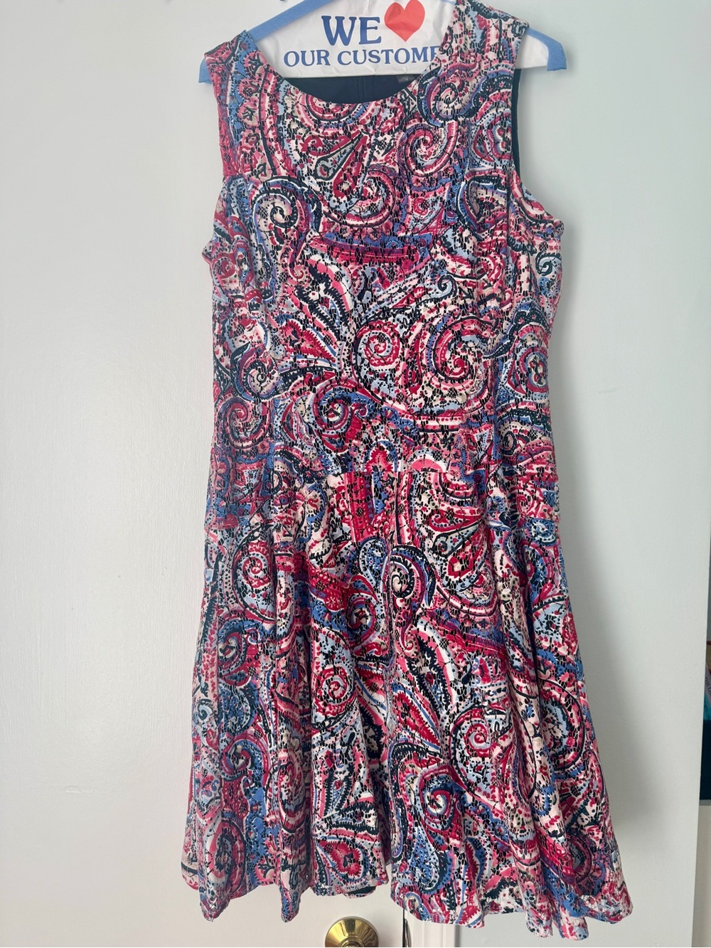 Tommy Hilfiger sleeveless flared skirt dress size 12